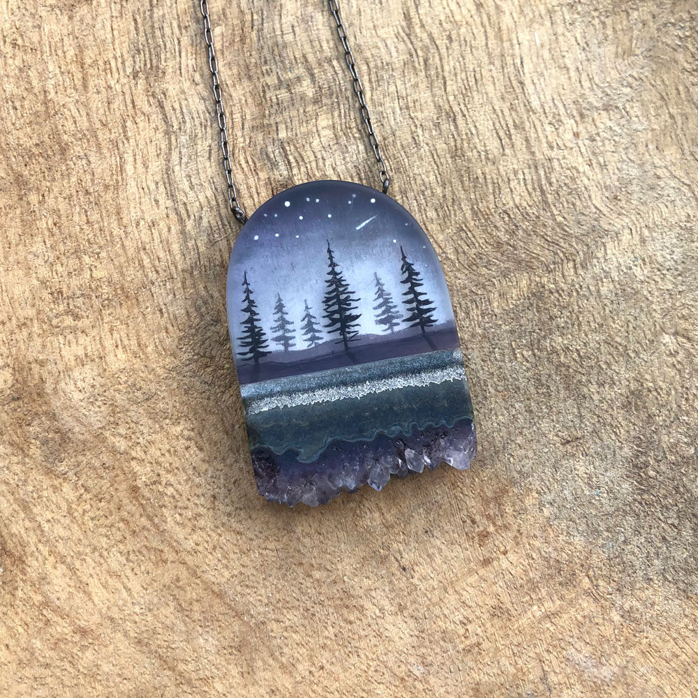 Crystal Pines Necklace Version 2