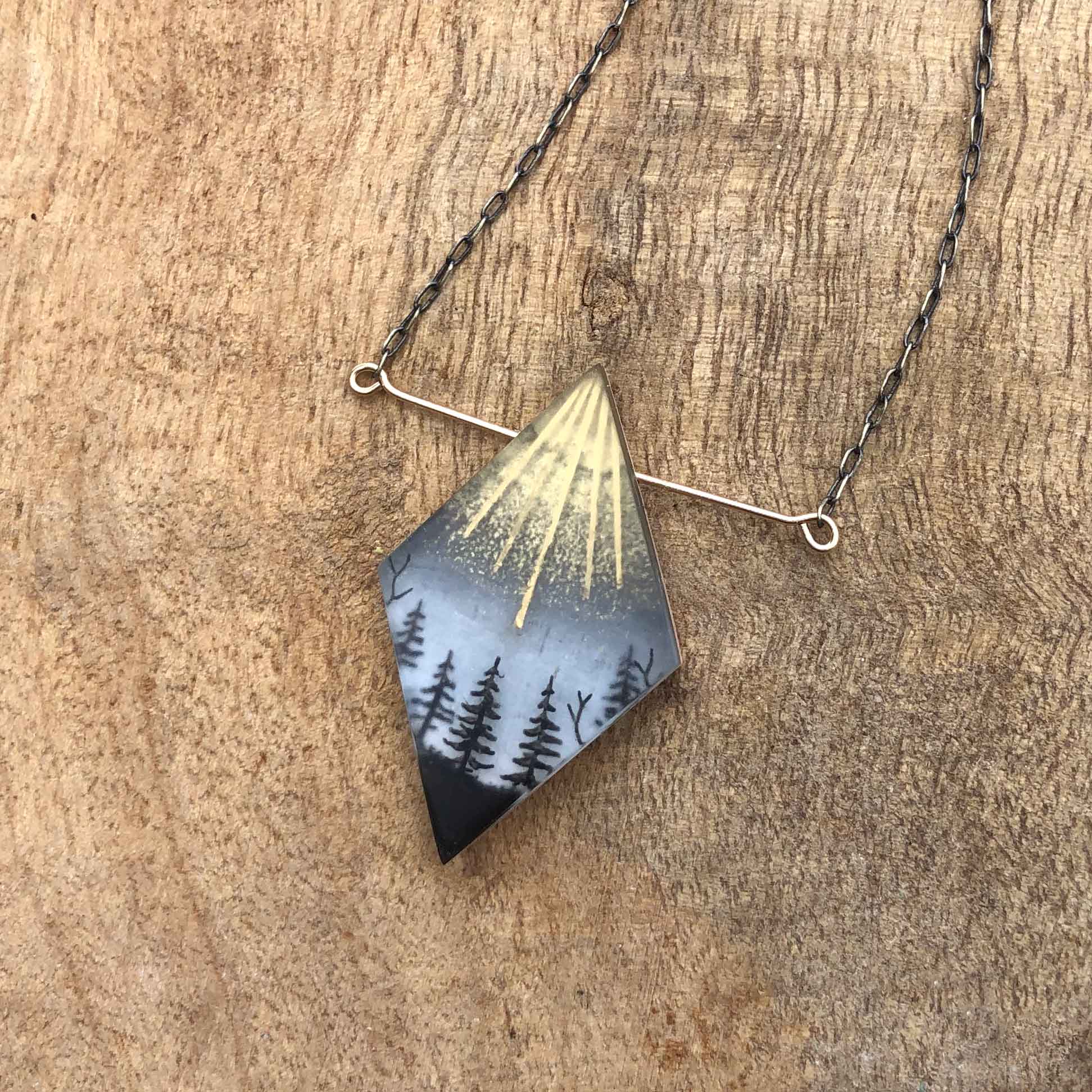 Falling Gold Necklace