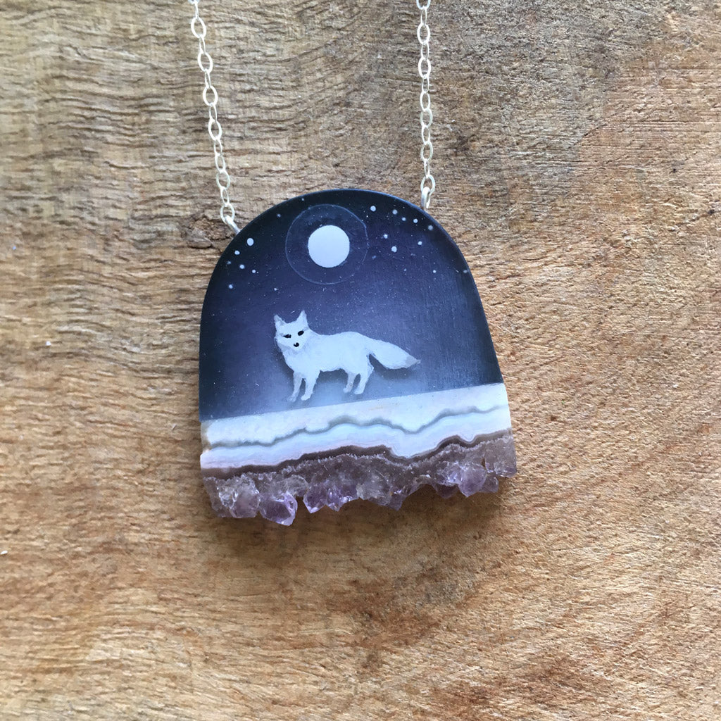 Arctic Fox Necklace