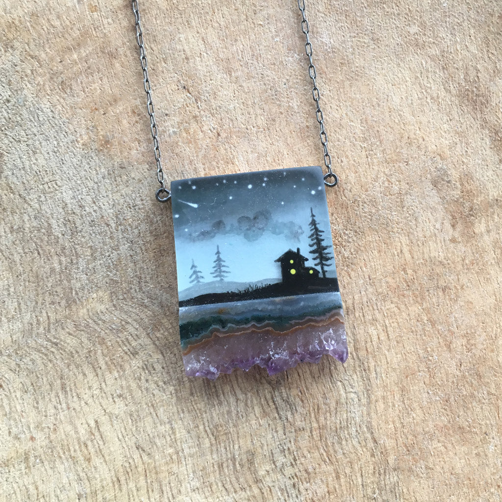 Crystal Home necklace