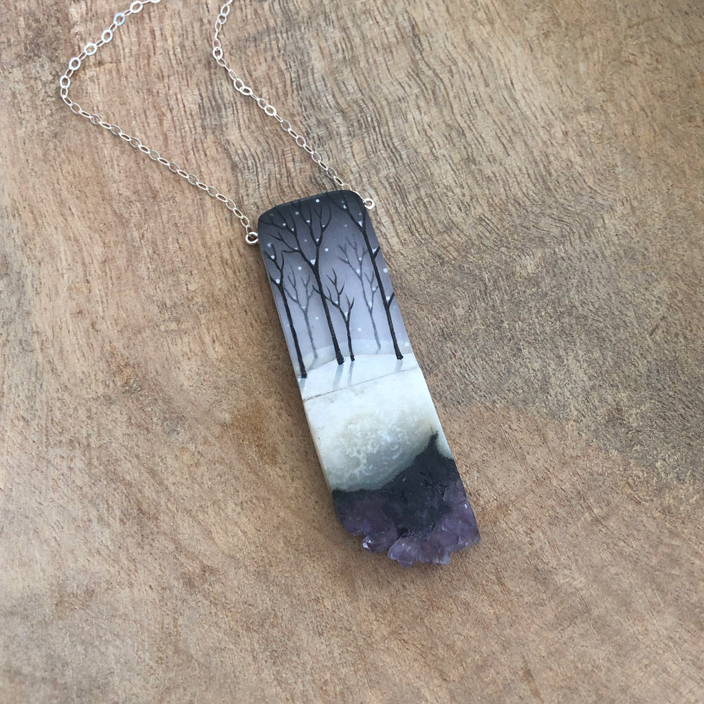 Snowy Forest Necklace