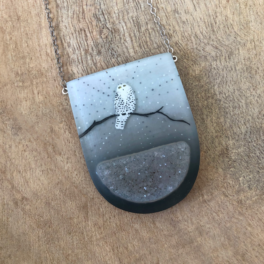 Snowy Owl Necklace