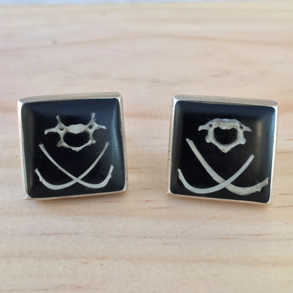 Dark bones cufflinks