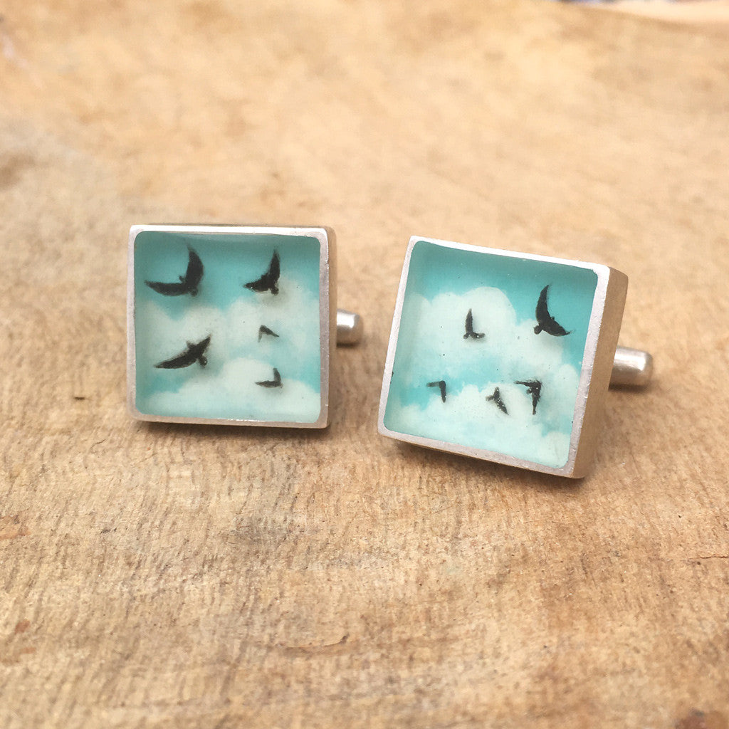 Flock cufflinks