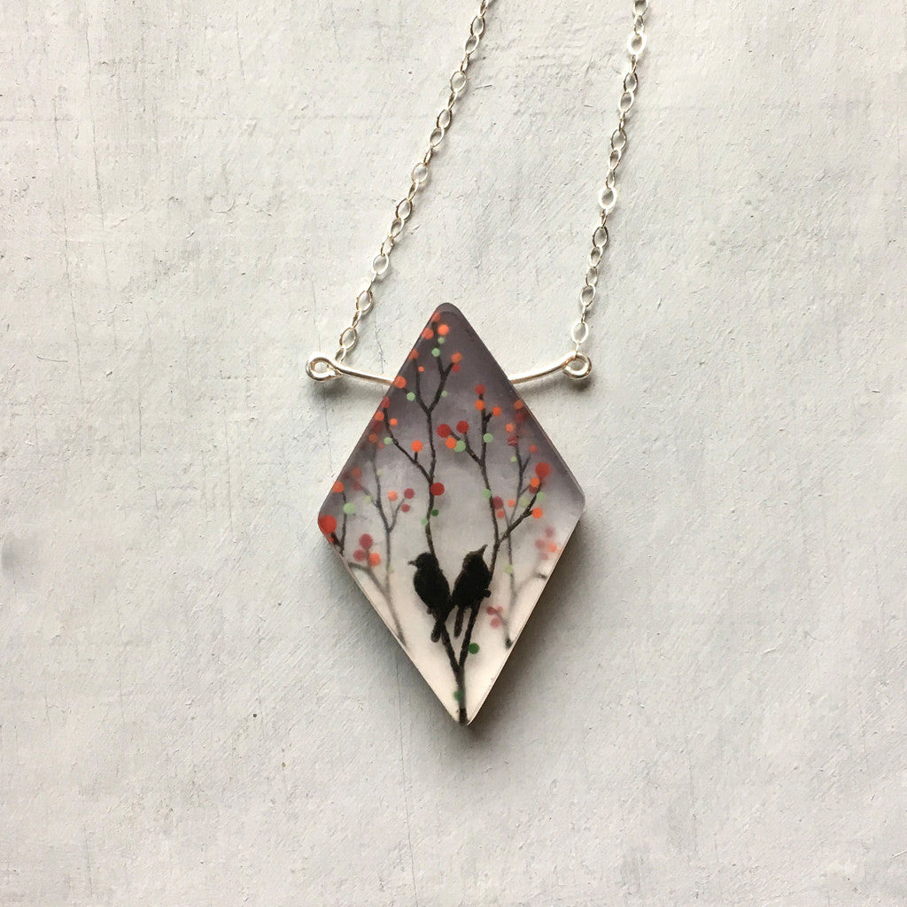 Lovebirds necklace