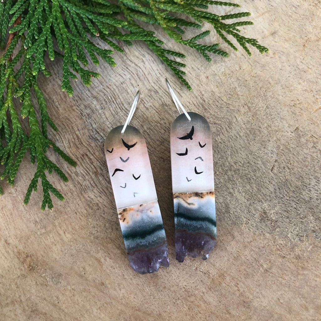 Sunset Flock Earrings