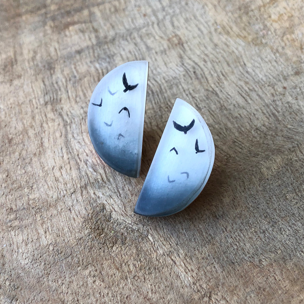 Flock Half Circle Earrings