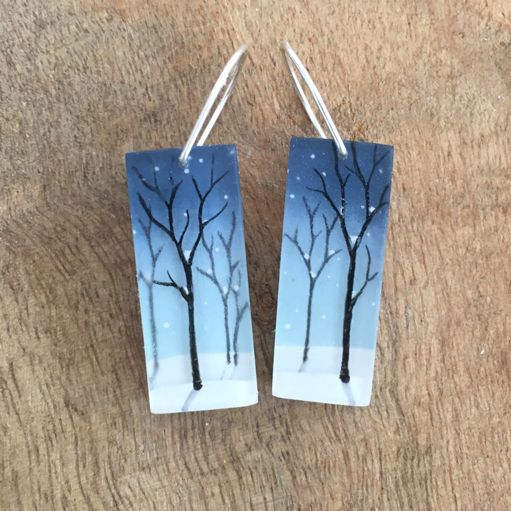 Snowy Forest Earrings