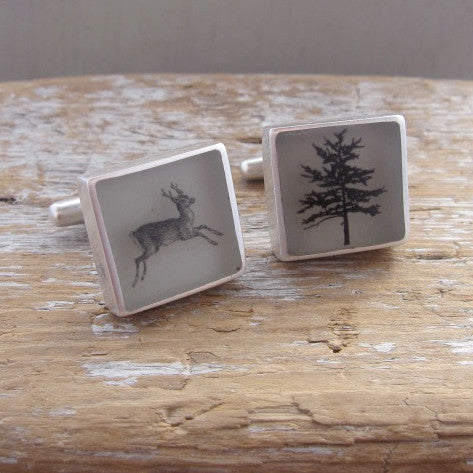 Forest cufflinks