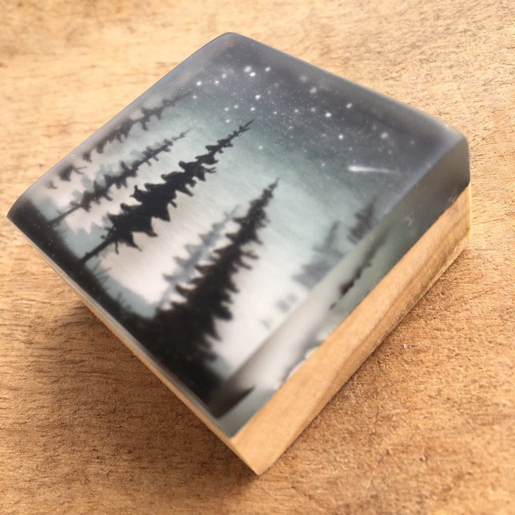 Side View Glitter Pines