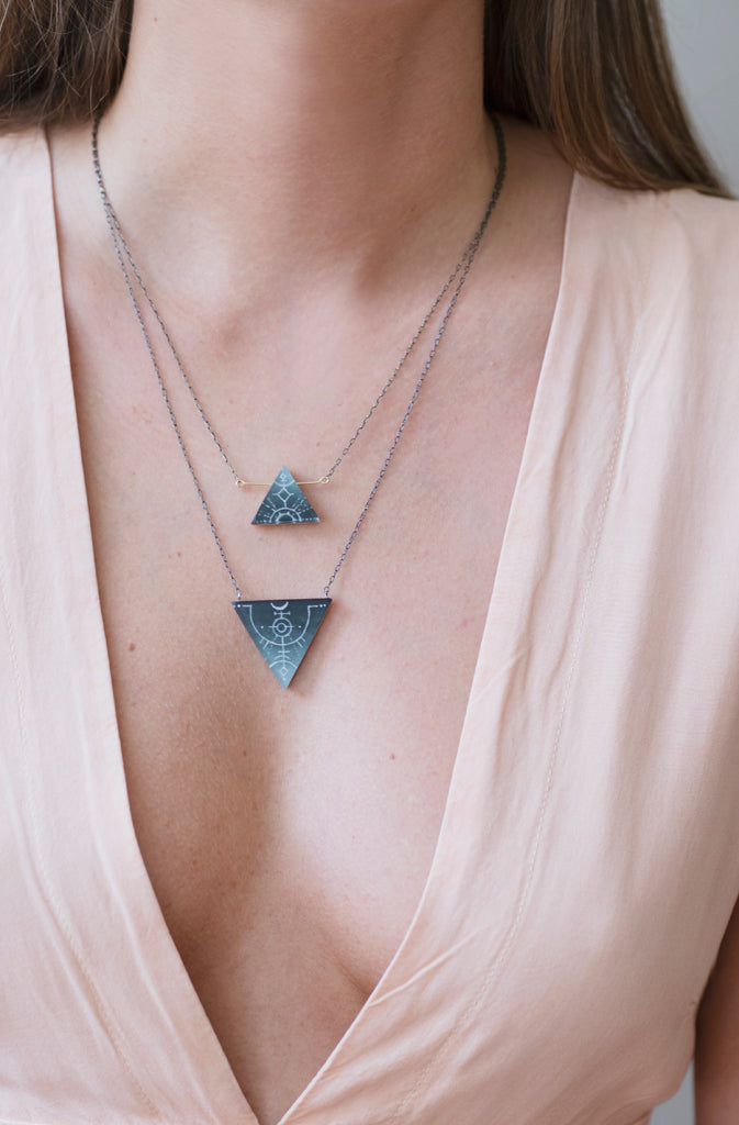 Strandir Necklaces on model