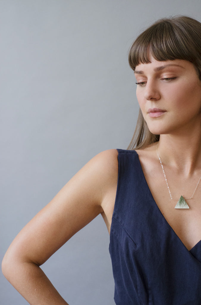 Triangle Grass Necklace