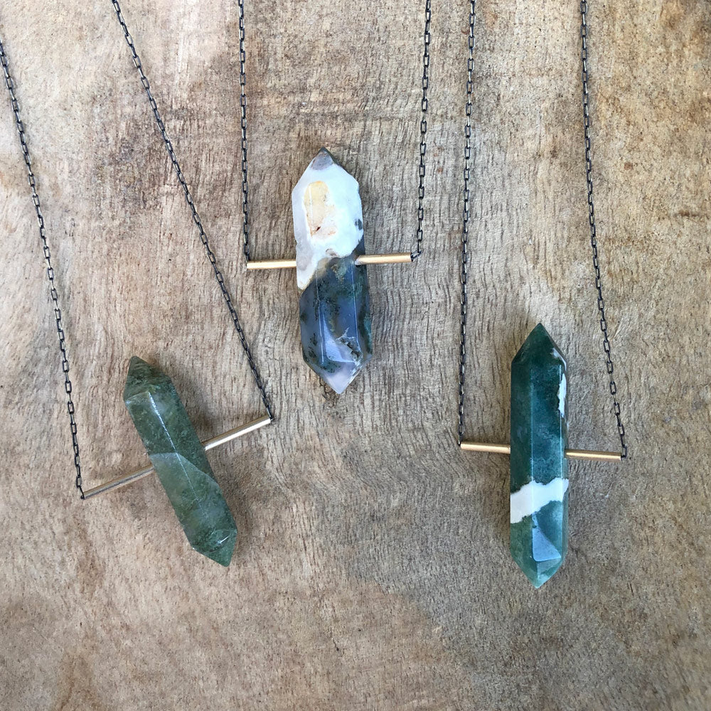 Moss Agate Points