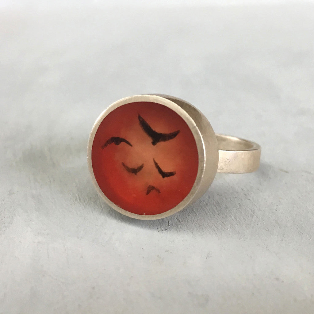 Fiery flock ring