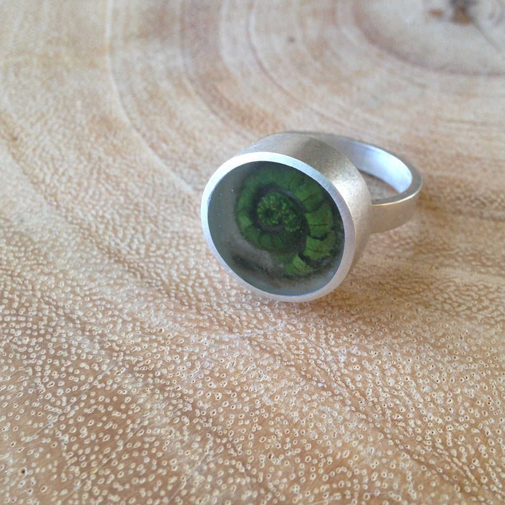 Fern frond ring