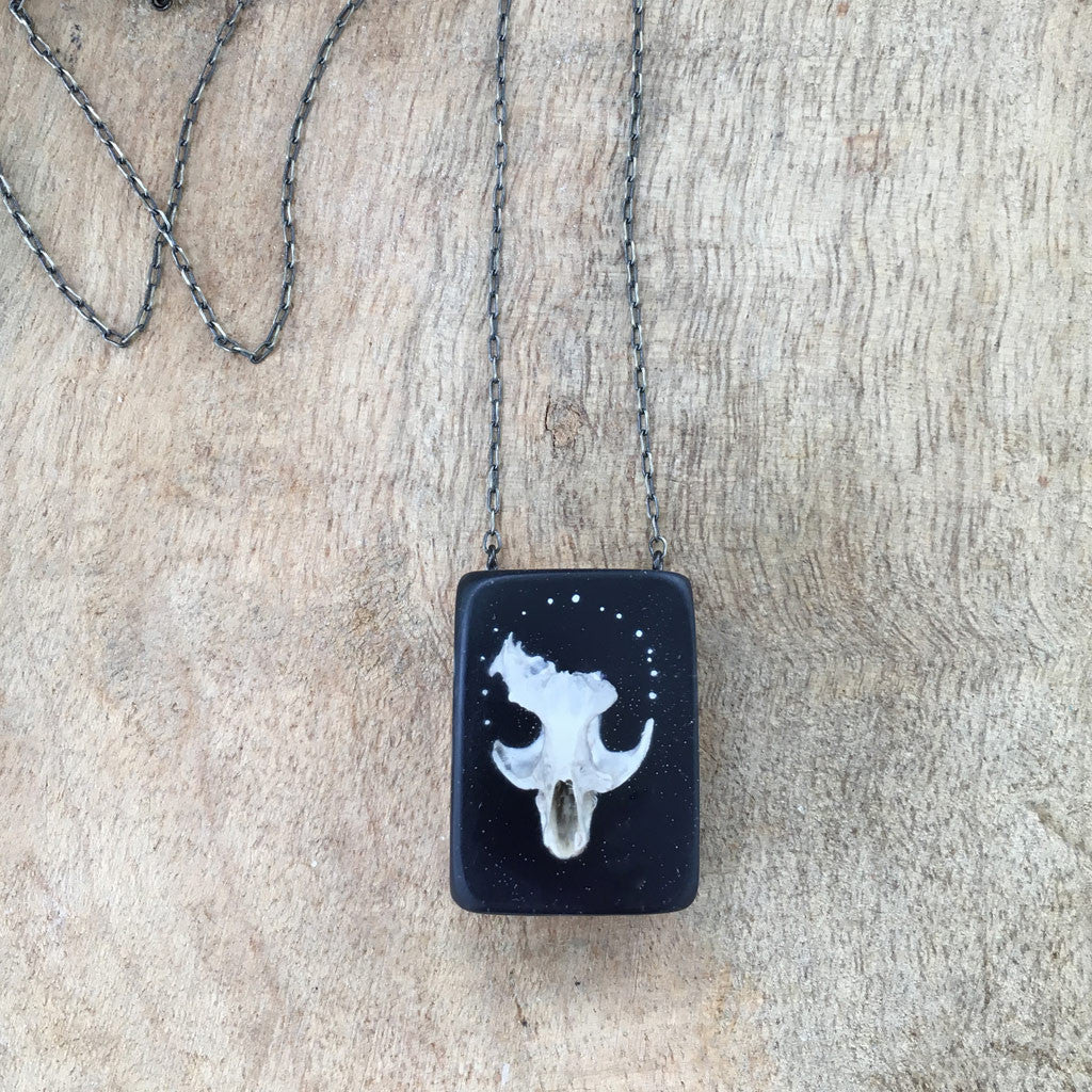 Halo Skull Necklace