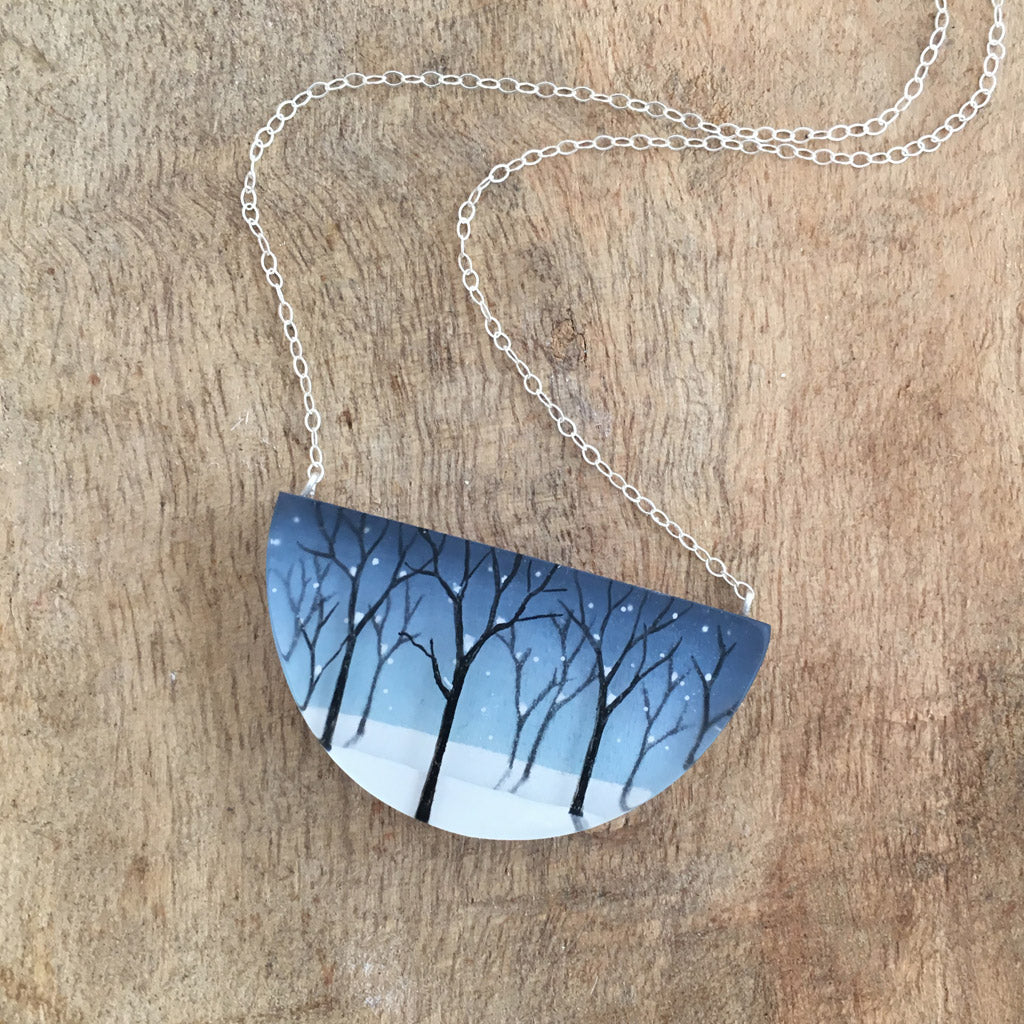 Snowy Forest Necklace