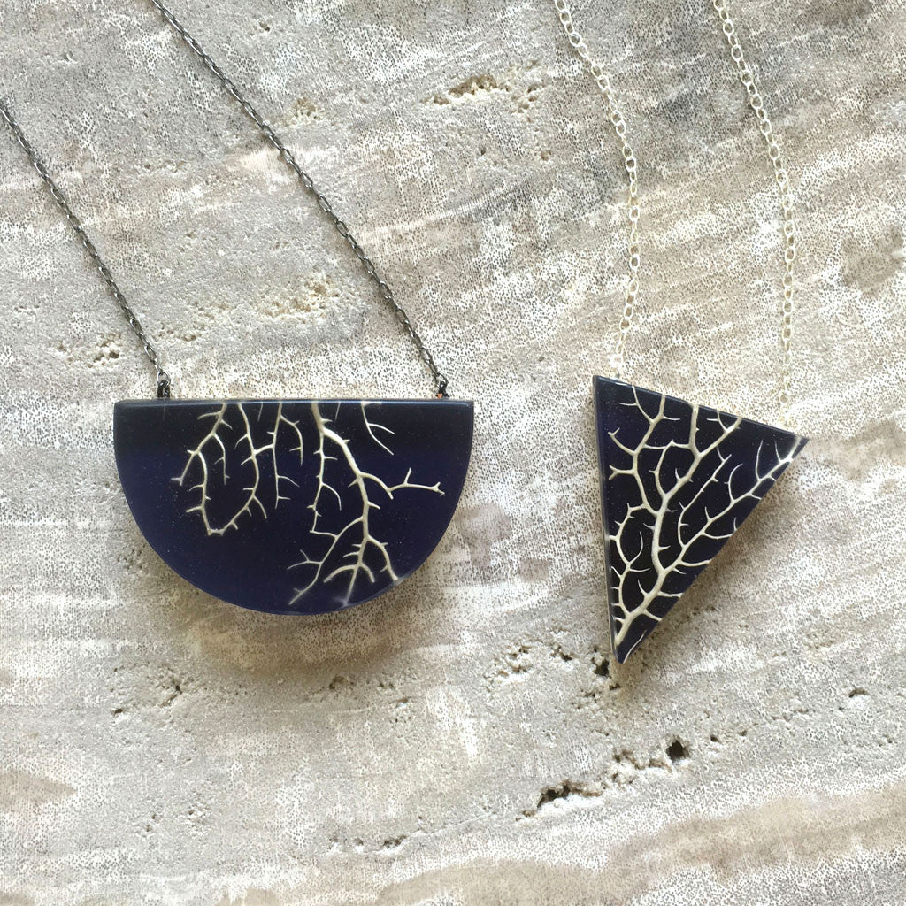 Sea fan coral necklaces