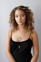 Model wearing Sigil Necklace