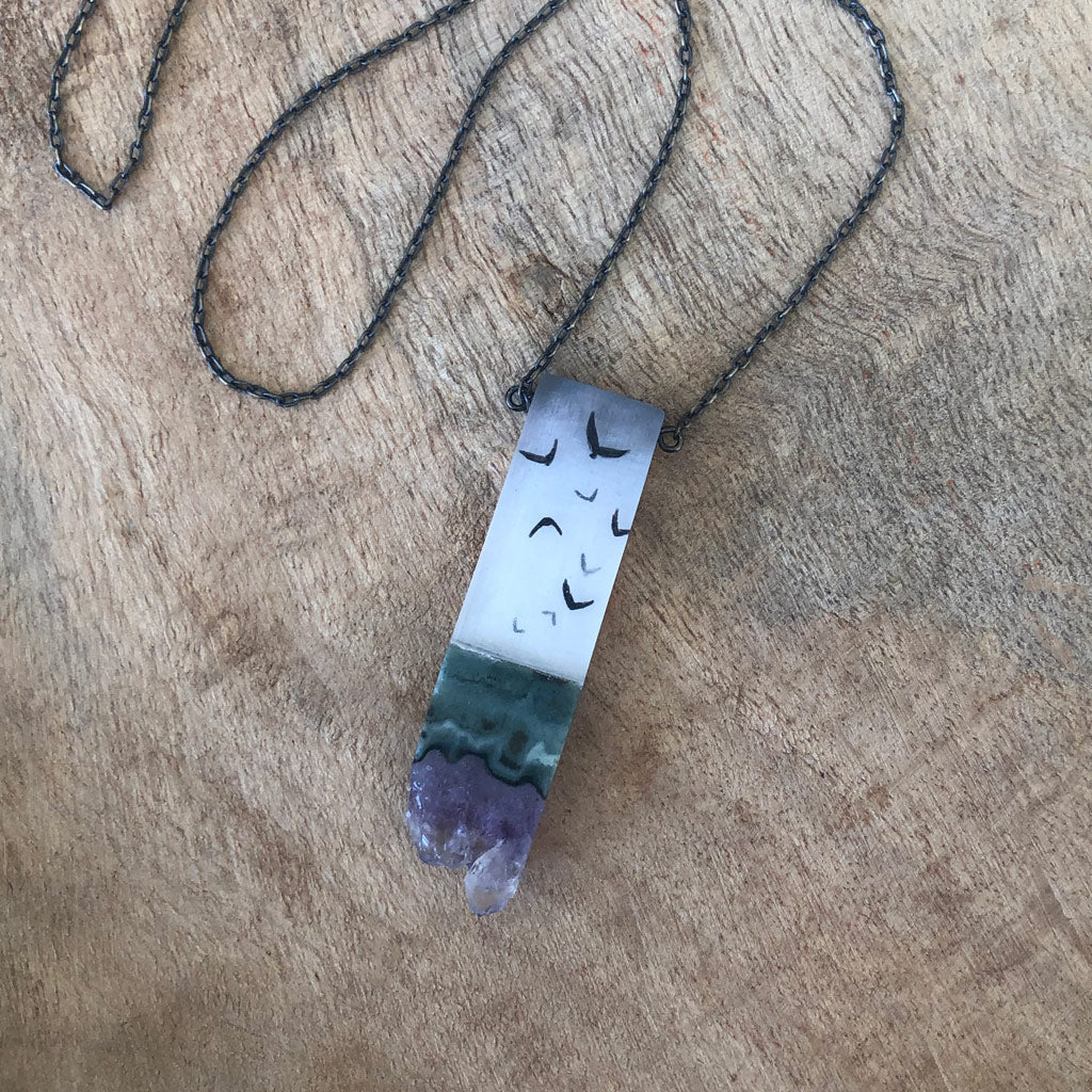 Tiny Flock Necklace
