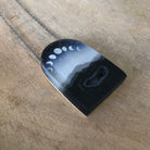 Geode Phases Necklace Side