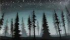 Glitter Pines Wide